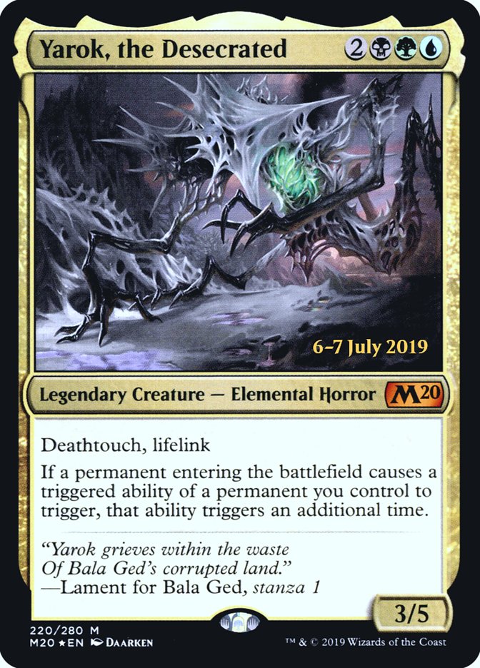 Yarok, the Desecrated  [Core Set 2020 Prerelease Promos] | Gate City Games LLC