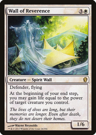 Wall of Reverence [Commander 2013] | Gate City Games LLC