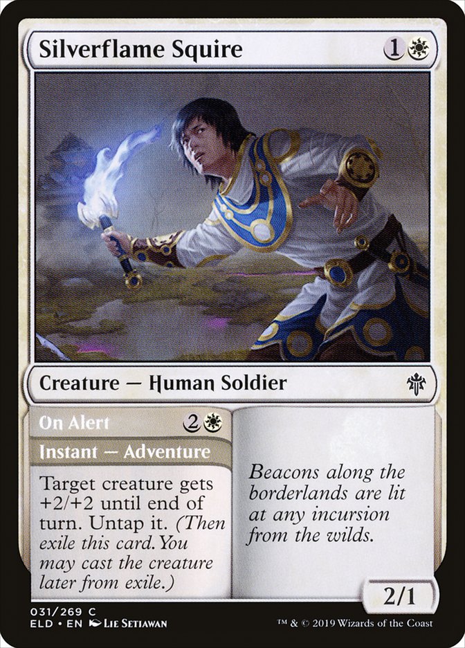 Silverflame Squire // On Alert [Throne of Eldraine] | Gate City Games LLC