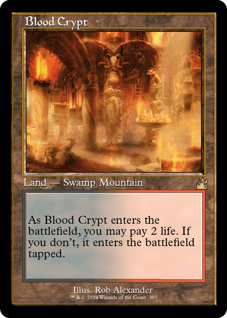 Blood Crypt (Retro) [Ravnica Remastered] | Gate City Games LLC