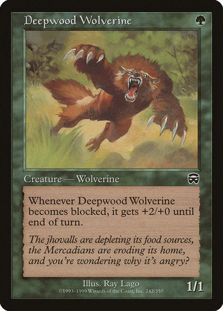 Deepwood Wolverine [Mercadian Masques] | Gate City Games LLC