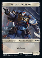 Astartes Warrior (001) // Clue Double-sided Token [Universes Beyond: Warhammer 40,000 Tokens] | Gate City Games LLC