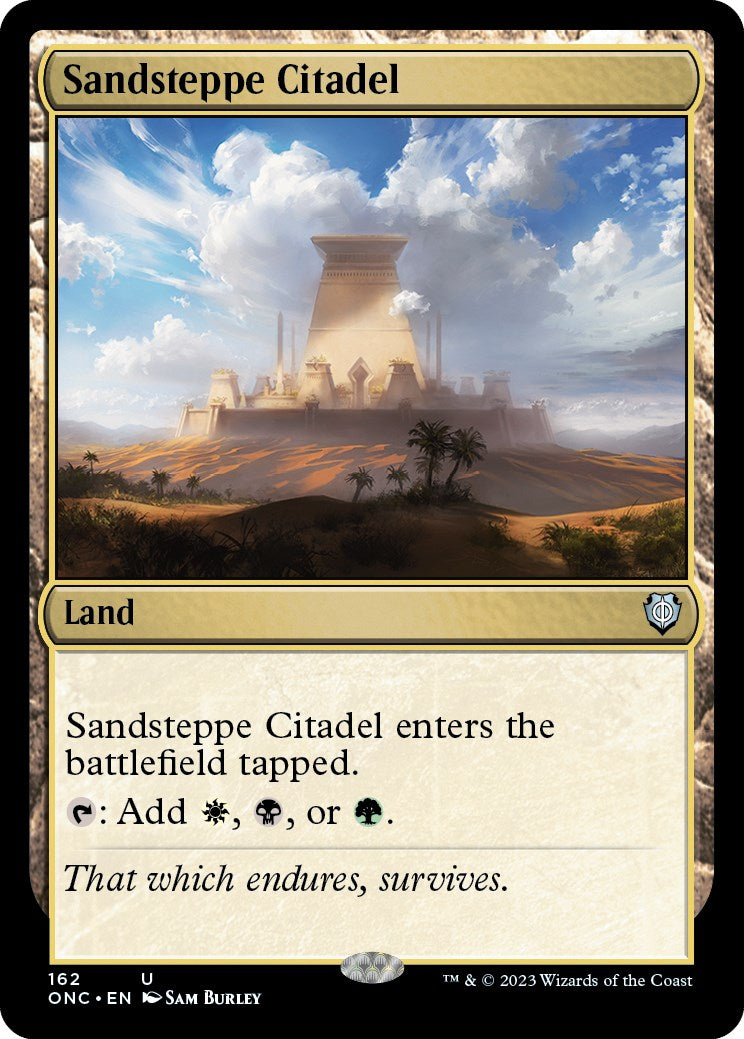 Sandsteppe Citadel [Phyrexia: All Will Be One Commander] | Gate City Games LLC