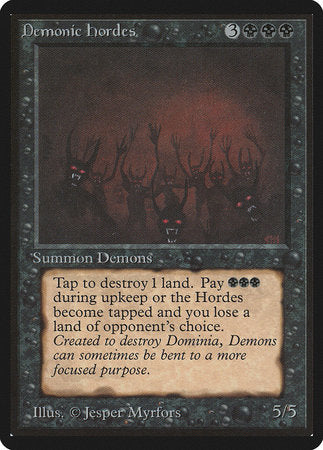 Demonic Hordes [Limited Edition Beta] | Gate City Games LLC