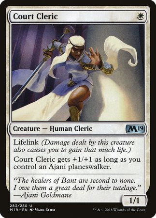 Court Cleric [Core Set 2019] | Gate City Games LLC
