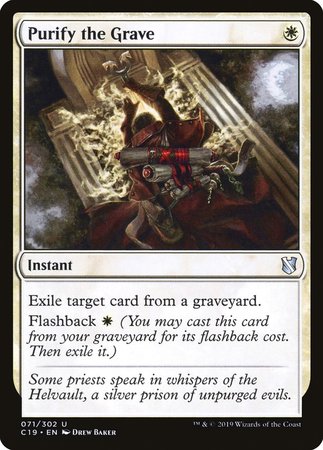 Purify the Grave [Commander 2019] | Gate City Games LLC