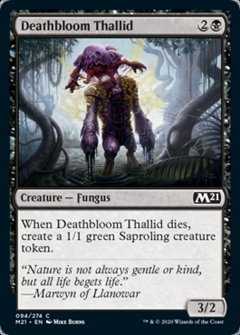 Deathbloom Thallid [Core Set 2021] | Gate City Games LLC