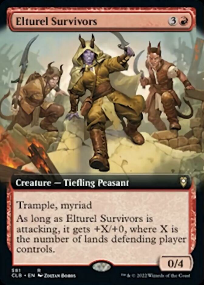 Elturel Survivors (Extended Art) [Commander Legends: Battle for Baldur's Gate] | Gate City Games LLC