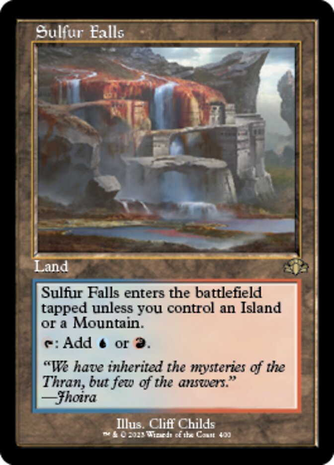 Sulfur Falls (Retro) [Dominaria Remastered] | Gate City Games LLC