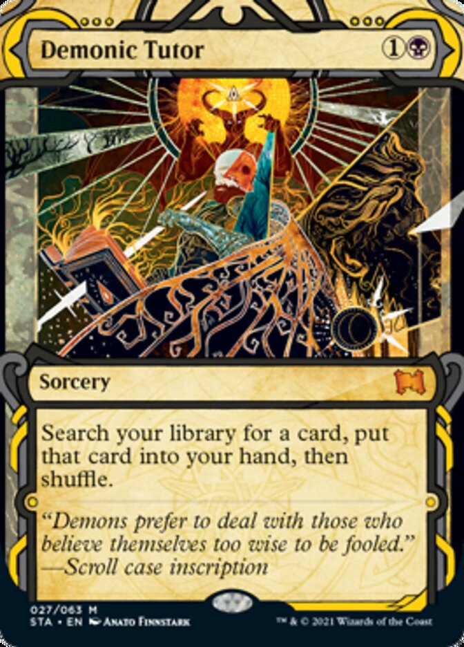 Demonic Tutor (Etched Foil) [Strixhaven Mystical Archive] | Gate City Games LLC