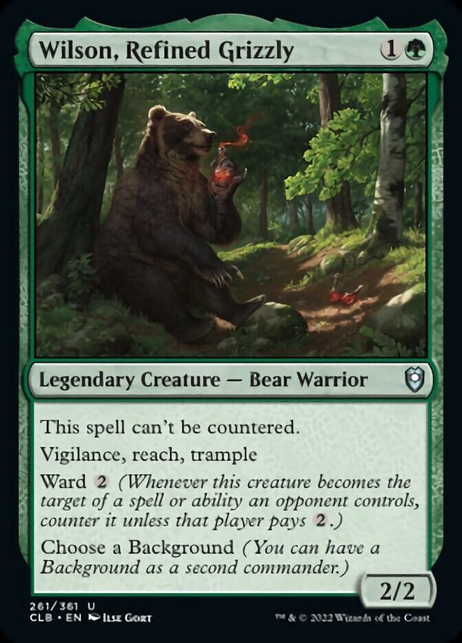 Wilson, Refined Grizzly [Commander Legends: Battle for Baldur's Gate] | Gate City Games LLC