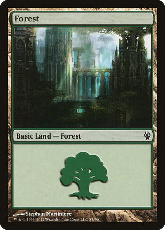 Forest (87) [Duel Decks: Izzet vs. Golgari] | Gate City Games LLC