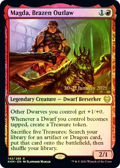 Magda, Brazen Outlaw  [Kaldheim Prerelease Promos] | Gate City Games LLC