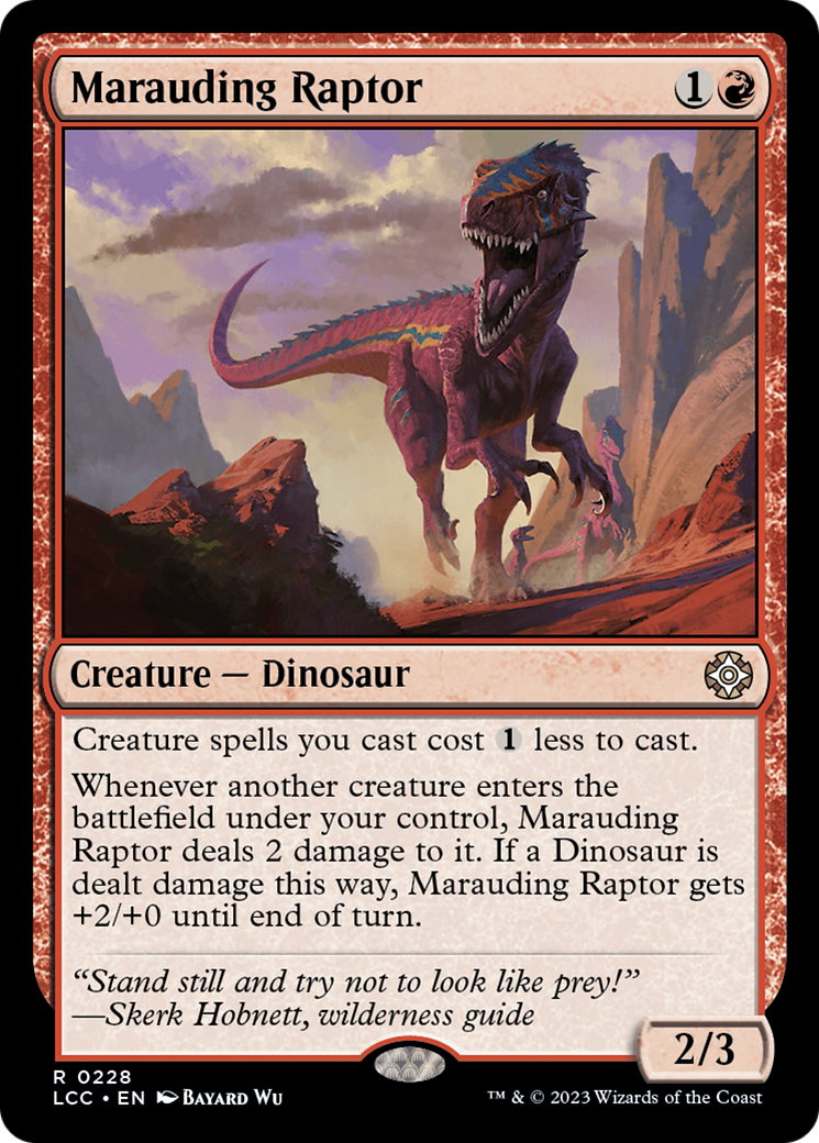 Marauding Raptor [The Lost Caverns of Ixalan Commander] | Gate City Games LLC