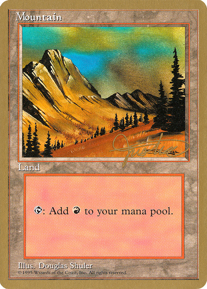 Mountain (mj375) (Mark Justice) [Pro Tour Collector Set] | Gate City Games LLC