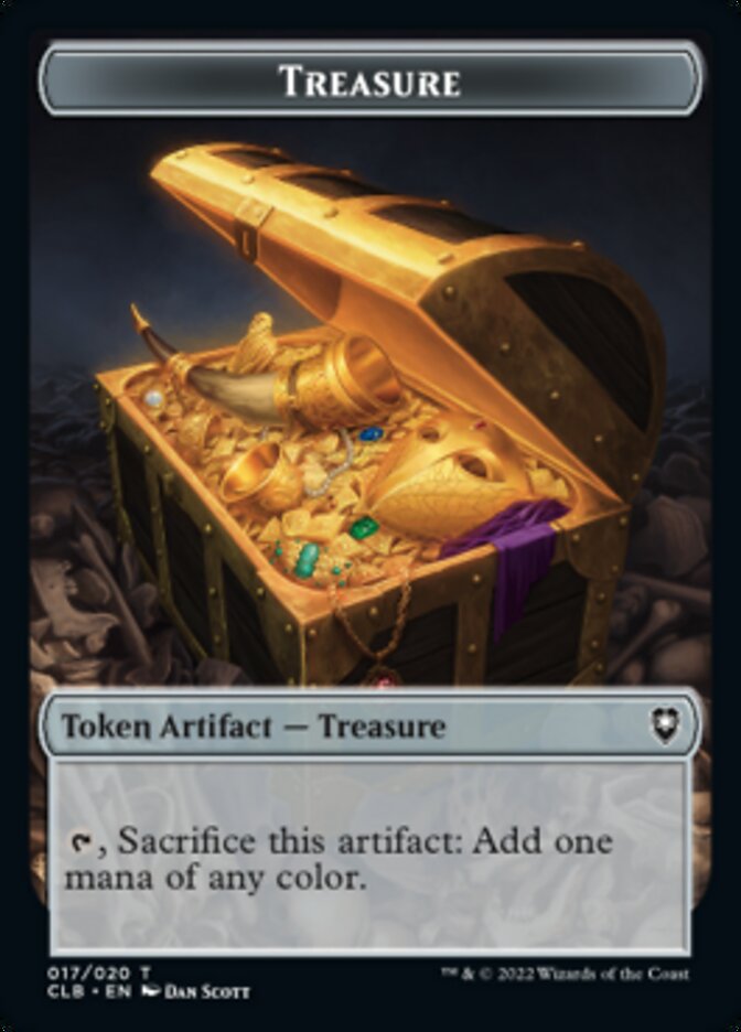 Treasure // Boar Double-sided Token [Commander Legends: Battle for Baldur's Gate Tokens] | Gate City Games LLC