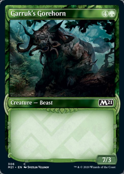 Garruk's Gorehorn (Showcase) [Core Set 2021] | Gate City Games LLC