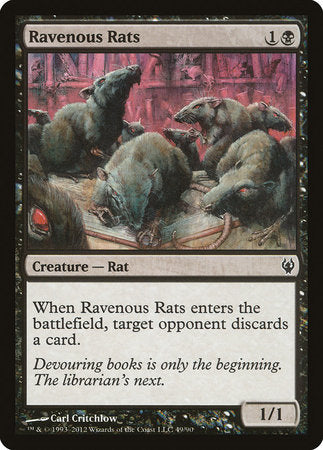 Ravenous Rats [Duel Decks: Izzet vs. Golgari] | Gate City Games LLC