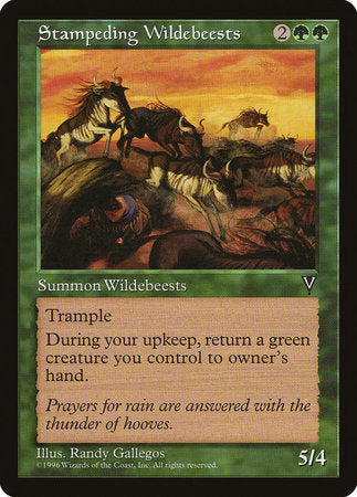 Stampeding Wildebeests [Visions] | Gate City Games LLC