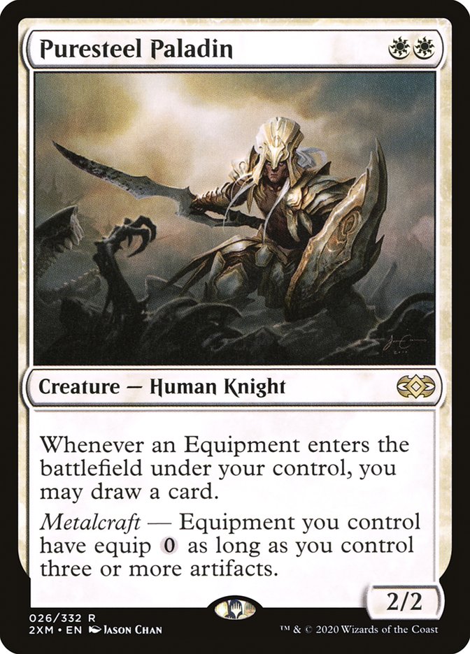 Puresteel Paladin [Double Masters] | Gate City Games LLC