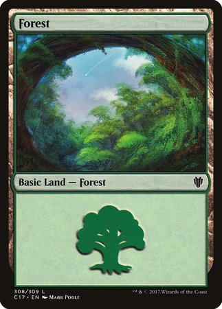 Forest (308) [Commander 2017] | Gate City Games LLC