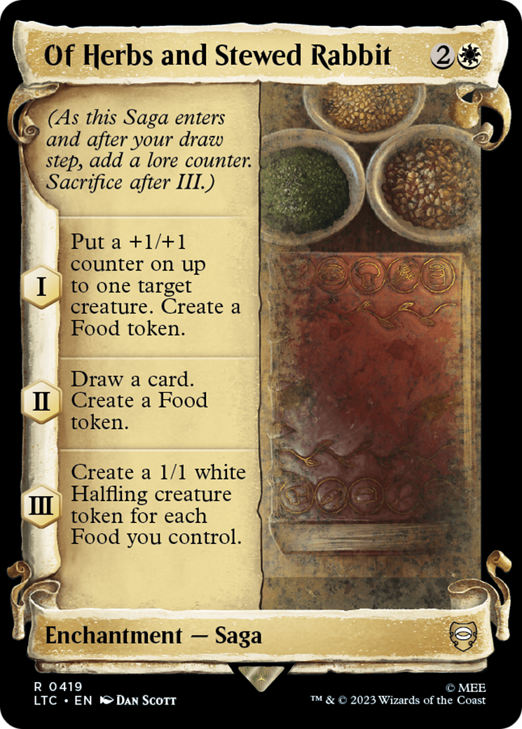 Of Herbs and Stewed Rabbit [The Lord of the Rings: Tales of Middle-Earth Commander Showcase Scrolls] | Gate City Games LLC