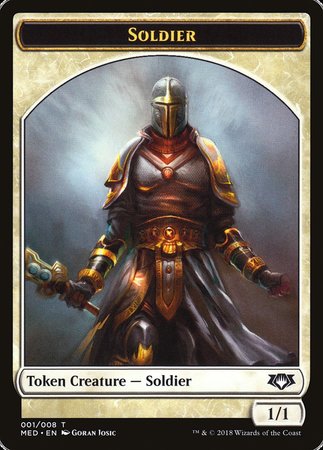 Soldier Token [Mythic Edition Tokens] | Gate City Games LLC