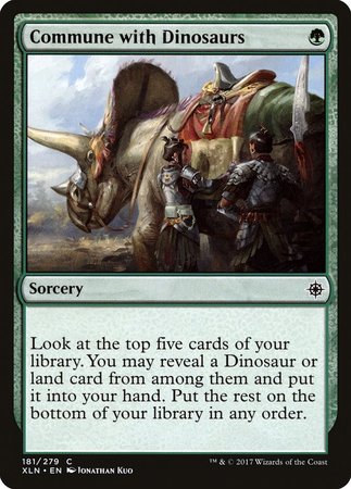 Commune with Dinosaurs [Ixalan] | Gate City Games LLC