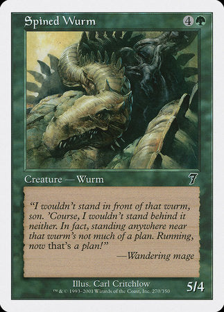 Spined Wurm [Seventh Edition] | Gate City Games LLC