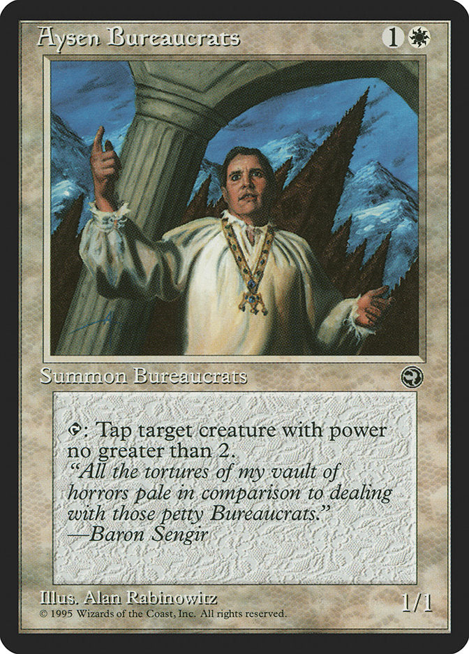 Aysen Bureaucrats (Baron Sengir Flavor Text) [Homelands] | Gate City Games LLC