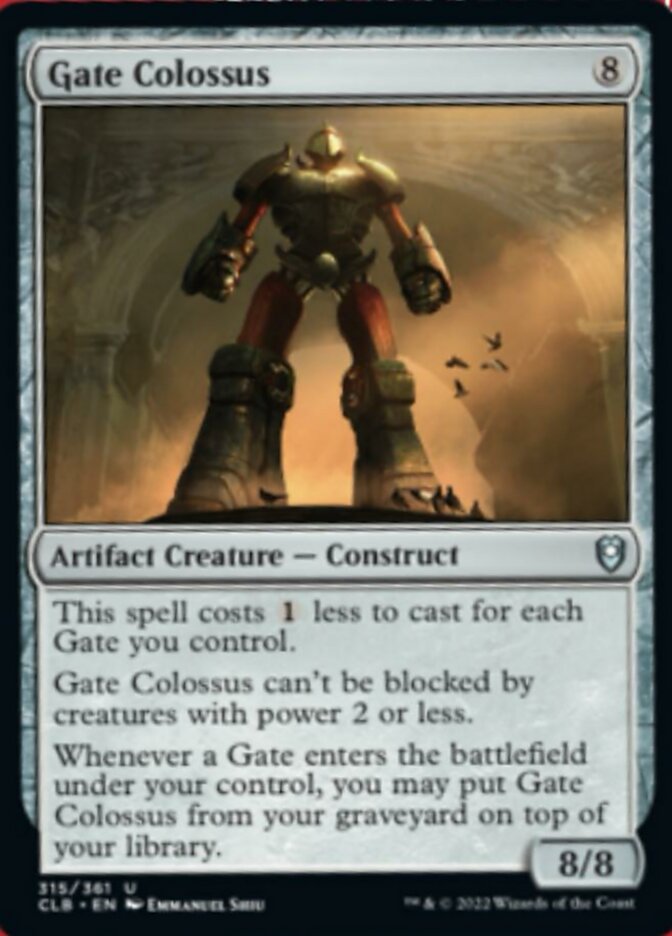 Gate Colossus [Commander Legends: Battle for Baldur's Gate] | Gate City Games LLC