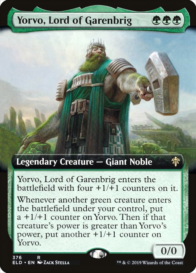 Yorvo, Lord of Garenbrig (Extended Art) [Throne of Eldraine] | Gate City Games LLC