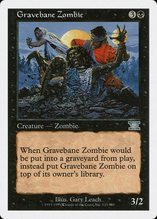 Gravebane Zombie [Classic Sixth Edition] | Gate City Games LLC