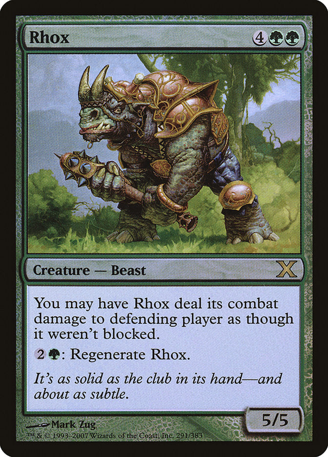 Rhox (Premium Foil) [Tenth Edition] | Gate City Games LLC