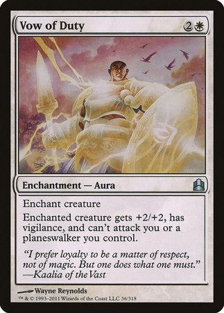 Vow of Duty [Commander 2011] | Gate City Games LLC
