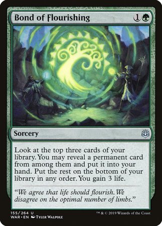 Bond of Flourishing [War of the Spark] | Gate City Games LLC