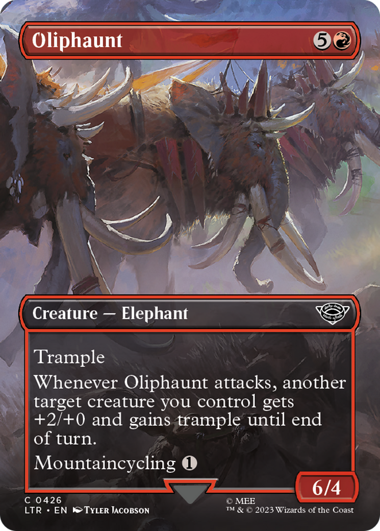 Oliphaunt (Borderless Alternate Art) [The Lord of the Rings: Tales of Middle-Earth] | Gate City Games LLC