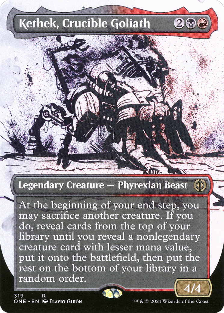 Kethek, Crucible Goliath (Borderless Ichor) [Phyrexia: All Will Be One] | Gate City Games LLC