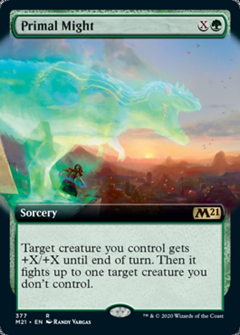 Primal Might (Extended Art) [Core Set 2021] | Gate City Games LLC