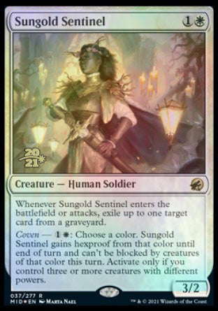 Sungold Sentinel [Innistrad: Midnight Hunt Prerelease Promos] | Gate City Games LLC