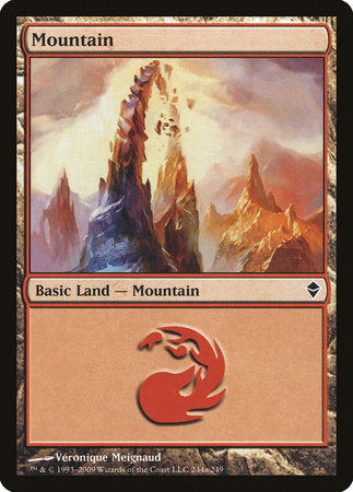 Mountain (244a) [Zendikar] | Gate City Games LLC