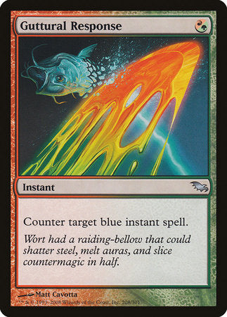 Guttural Response [Shadowmoor] | Gate City Games LLC