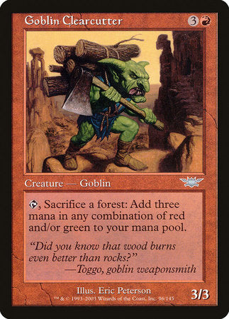 Goblin Clearcutter [Legions] | Gate City Games LLC