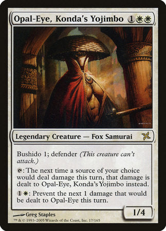 Opal-Eye, Konda's Yojimbo [Betrayers of Kamigawa] | Gate City Games LLC