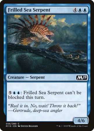 Frilled Sea Serpent [Core Set 2019] | Gate City Games LLC