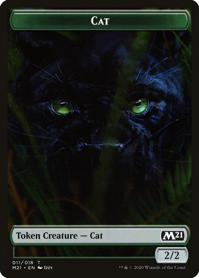 Cat (011/018) [Core Set 2021 Tokens] | Gate City Games LLC