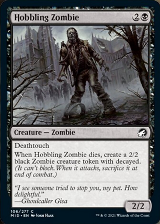 Hobbling Zombie [Innistrad: Midnight Hunt] | Gate City Games LLC