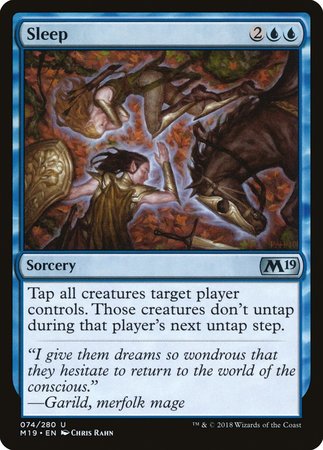 Sleep [Core Set 2019] | Gate City Games LLC