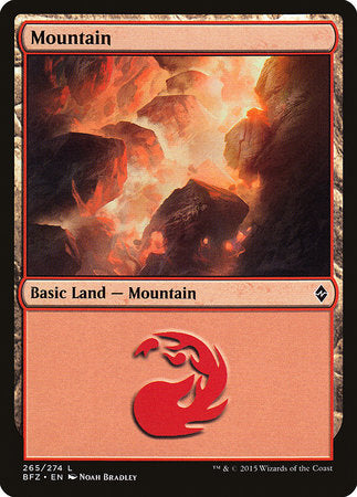 Mountain (265) [Battle for Zendikar] | Gate City Games LLC
