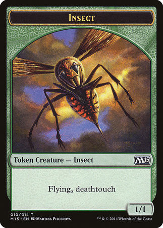 Insect Token (Deathtouch) [Magic 2015 Tokens] | Gate City Games LLC